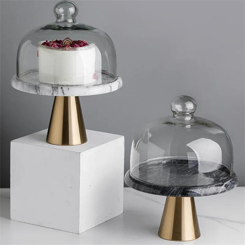 Runde Marmor Aromatherapie Ornament Kosmetik Lagerung Tablett INS Kuchen Desserts Pizza Halter Hochzeit Party Hotel Organizer Platte