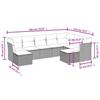 VidaXL Salon de Jardin avec Coussins 9 pcs, Canapés avec Pieds Réglables, Ensemble de Meubles d'Extérieur Patio Terrasse, 3250412