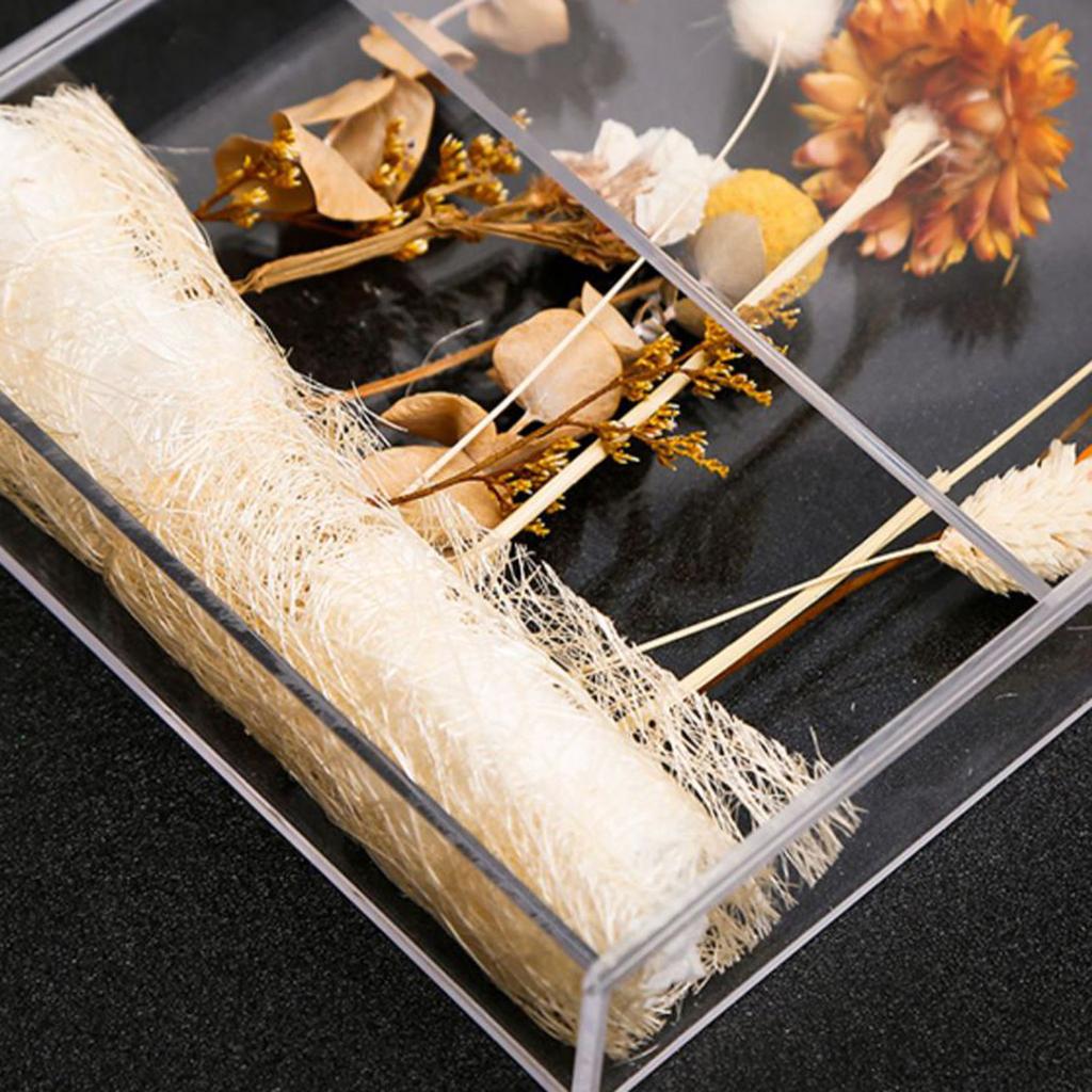 Acrylic Flower Storage Container Elegant Flower Box for Preserved and Arranged Blooms Storage Case
