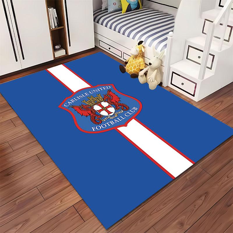 Carlisle United Club Logo Carpet Suitable As a Non-slip Mat for the Living Room or Bedroom Sofa