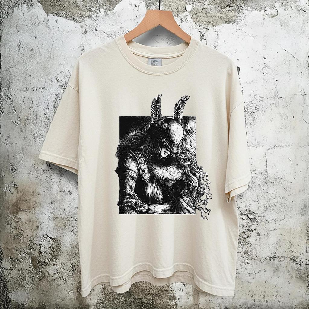 Malenia Elden Ring Mens Kids T Shirt, Malenia Death Metal Gothic Gaming Tee, Unisex Gamer Apparel