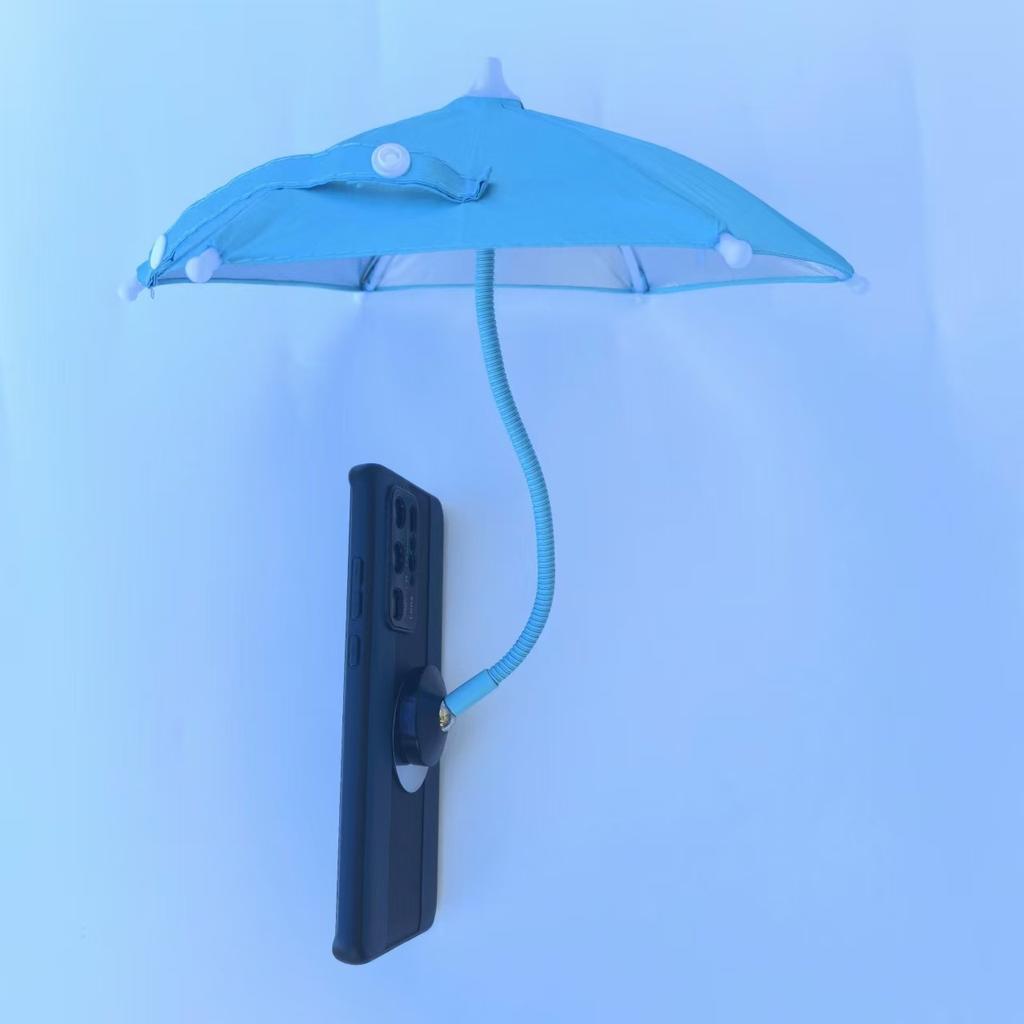 Magnetický mobilní telefon Sluneční clona Mini deštník Univerzální otočný Kovová měkká rukojeť Měkká tyč Speciální Malý deštník 24cm