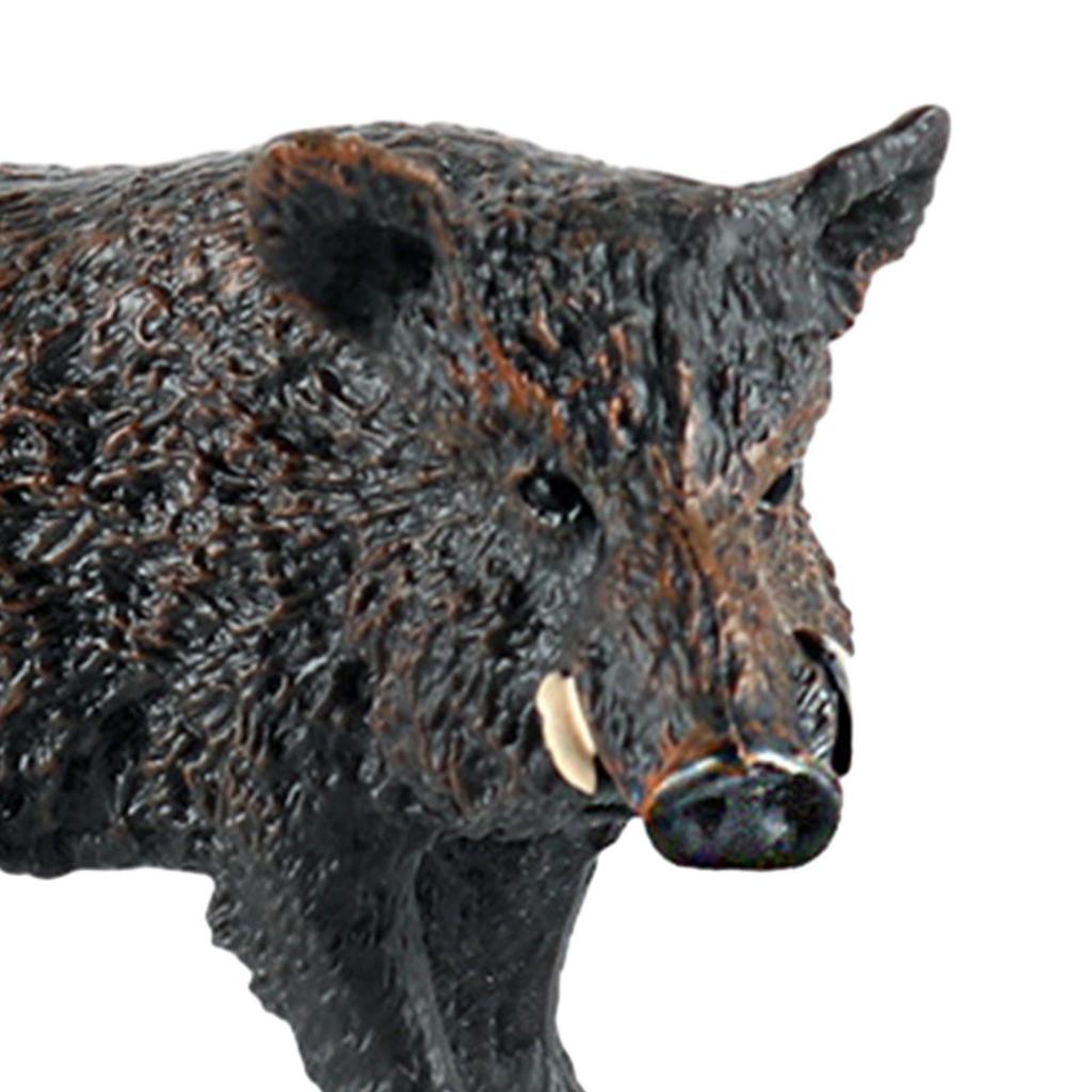 Wild Boar Ornament Garden Sculptures Collection Resin Craft Microlandscape for Landscape Study Room Desktop Decoration Office