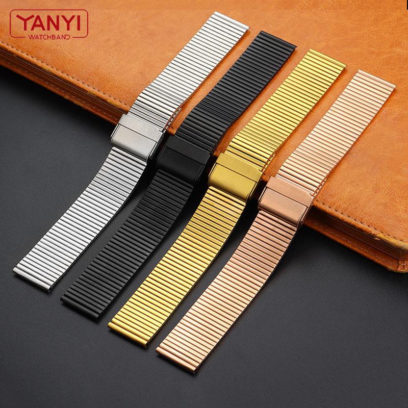 High Quality Milan Mesh Stainless Steel Watchband for Samsung Galaxy Watch Active 2 Gear S3 Watch Strap 18 20 22mm Watch Band