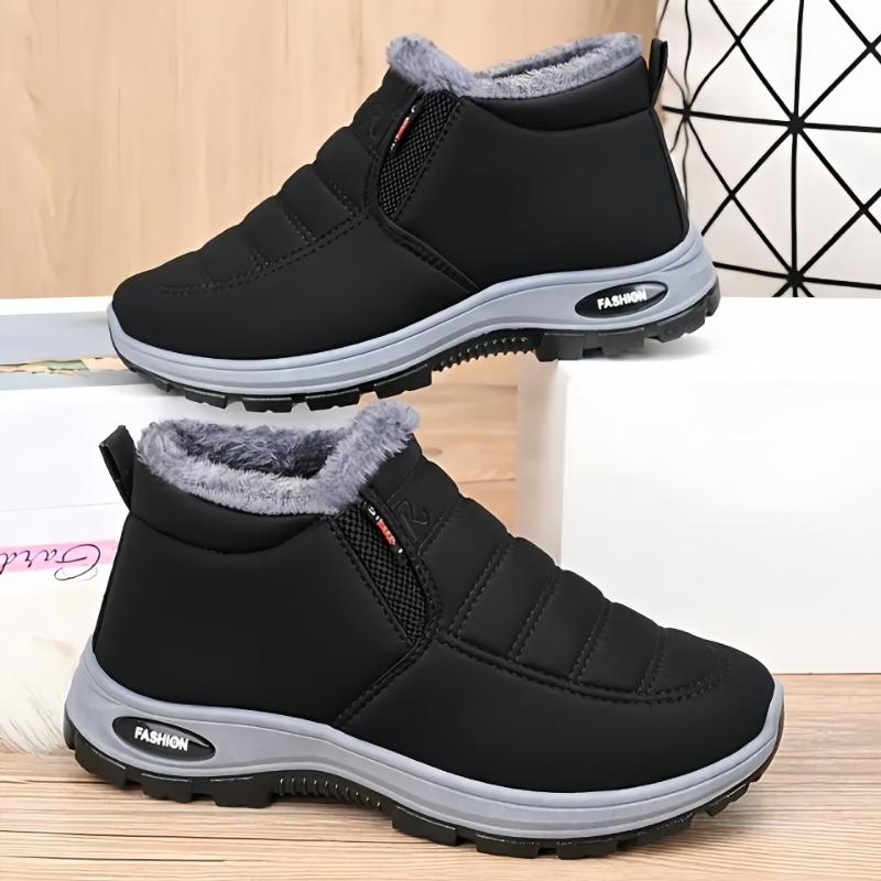New Large-sized Women's Cotton Shoes One-foot Boots Cotton Boots with Fleece and Thickened Snow Boots