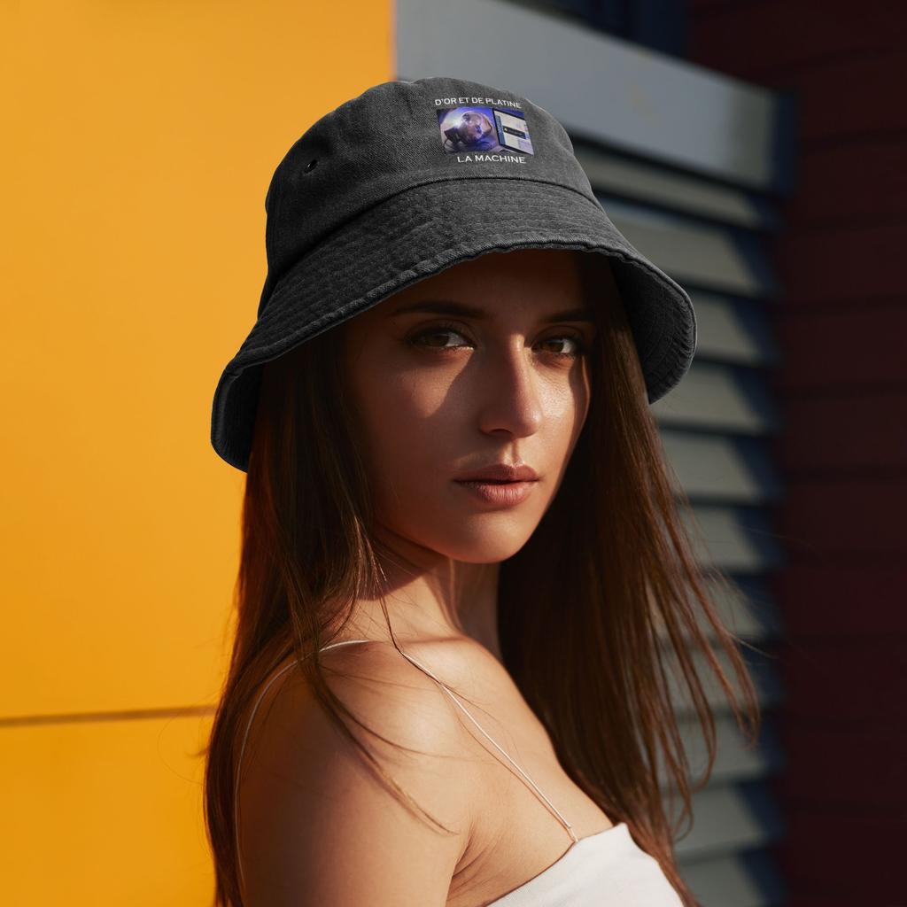 Street Rapper Jul Hip Hop Bucket Hat Unisex Lightweight Outdoor Sport Washed Denim Fishing Hats Beach Hat
