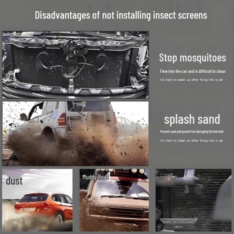 Mercedes-Benz GLC 300L/260L Kylartanksskydd: Nät, Galler, Kondensatorskydd & Insektsavvisare.