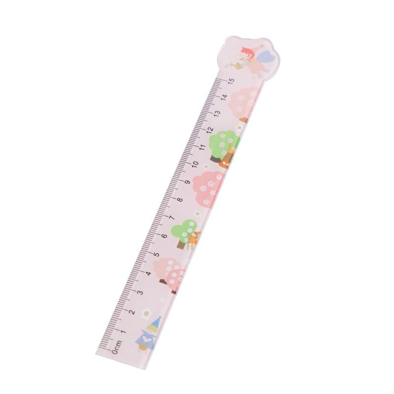 Cartoon Alien 15cm Ruler for Primary School Students - Cute and Stylish Measurement Tool for Learning and Drawing