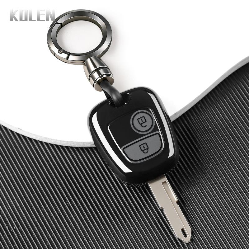 New Tpu Car Key Case Cover For Peugeot 107 206 207 307 For Citroen C1 C2 C3 C4 Toyota Aygo Protected Keychain Fob Accessories
