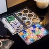Large Multi-Layer Transparent Compartment Glass Bead Jewelry Storage Box