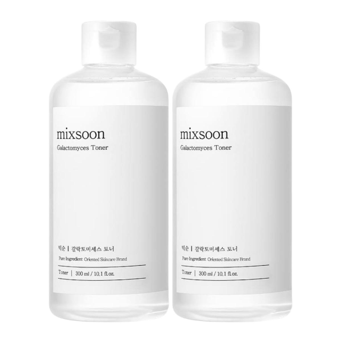 Mixsoon Galactomyces Ferment Toner Radiance Boosting & Texture Refining Daily Skin Hydrator 300ml x 2ea