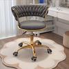 Swivel Adjustable Height Vanity Stool, Modern Dressing Accent Chair for Bedroom Makeup Salon Spa Home Office