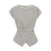 TVIEW Cross Wrap Striped Knit_V6B-Ckn002