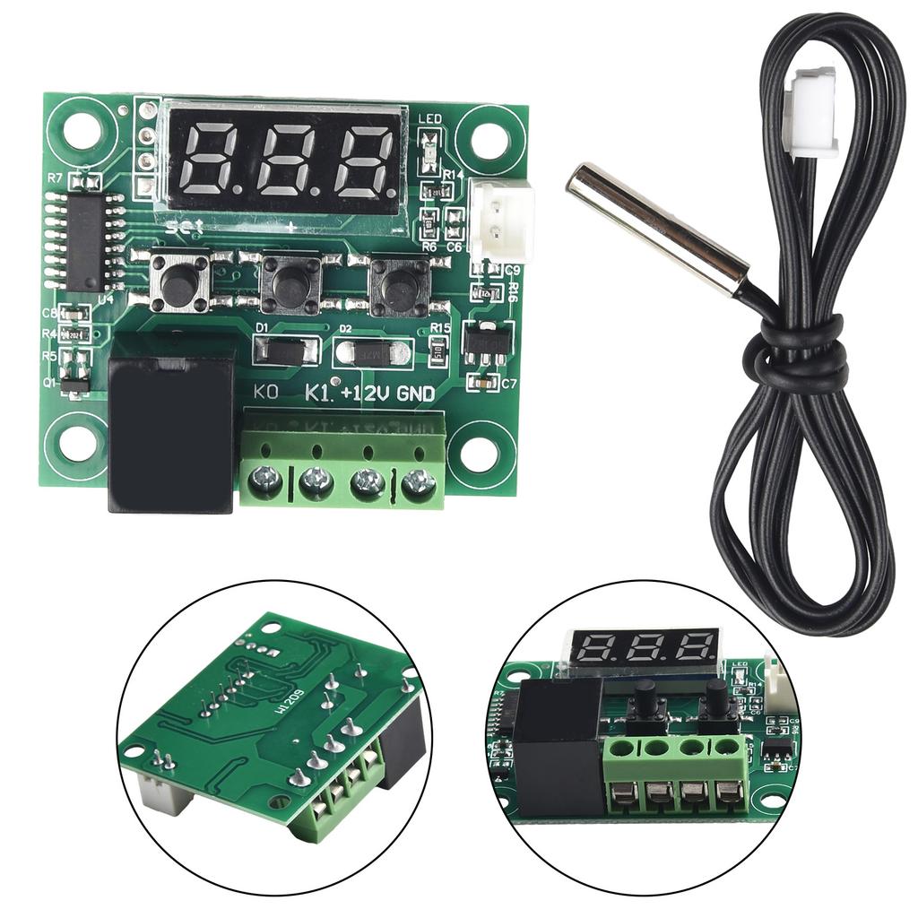 Digital Thermostat Temperature ≤ 35mA 0-110° 20A Relay 48.5 X 40mm Attract Current ≤ 65mA DC 12V (10K 0.5%)