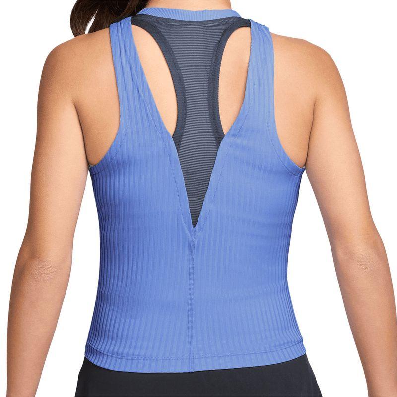 Nike Court Advantage Round Neck Ribbed Sleeveless Fitted Tank Top Women tops HJ8249-494