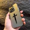 Minimalist Three Color Cross Phone Case For iPhone 17 16e 16 15 14 13 12 11 Mini Pro Max X XR XSMAX 8 7 Air Plus Anti Fall Cover