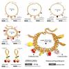 Retro European Style Strawberry Necklace Fruit Series Love Chain Choker Cherry Bracelet  Travel