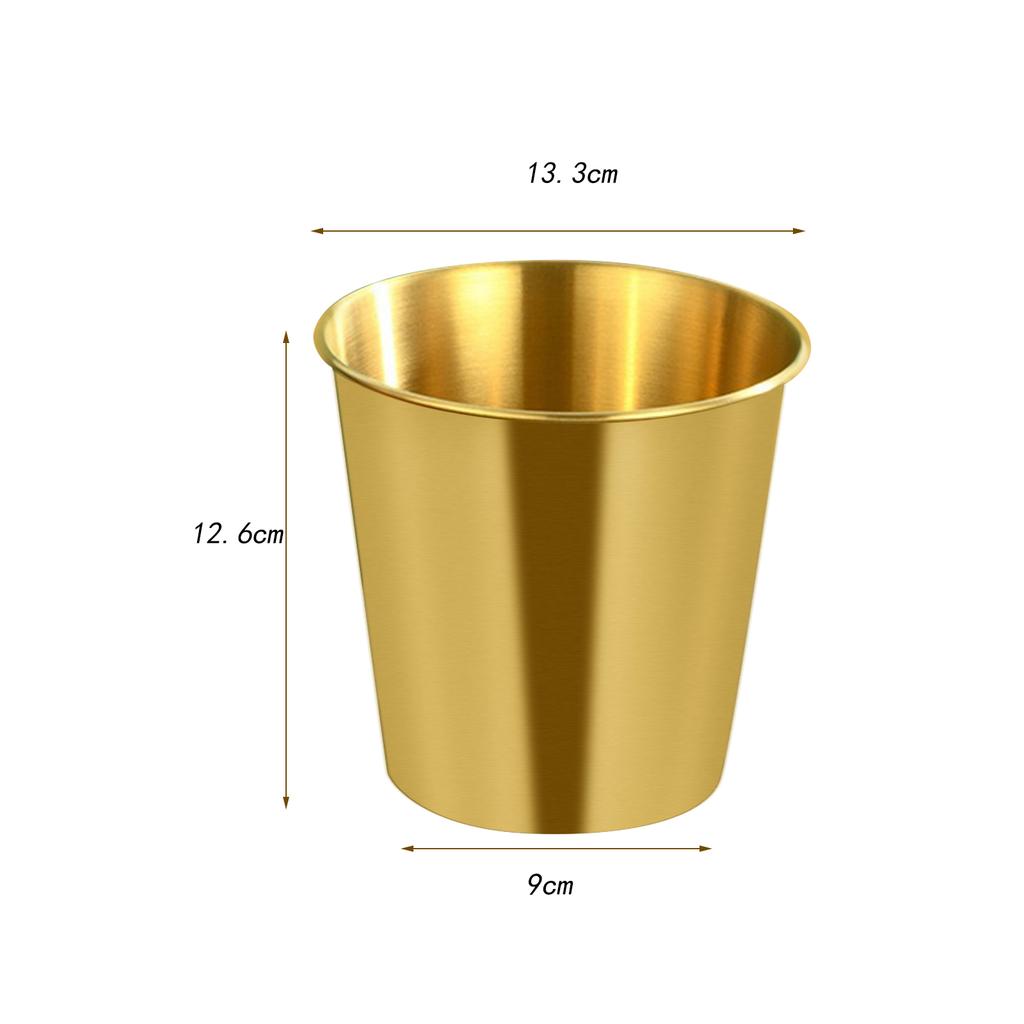 Stainless Steel Bar Ice Bucket Bucket Wine Spit Wine Barrel Container for KTV Club Bar Wine Bucket