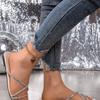Fashion Ladies Shoes 2025 Fashion Basic Women's Slippers New Crystal Summer Outdoor Casual Plus Size Best Seller Flat Slippers Zapatos