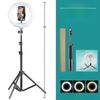 10 inch Foldable Tripod Bracket with LED Ring Light for Cross-border Live Broadcasts