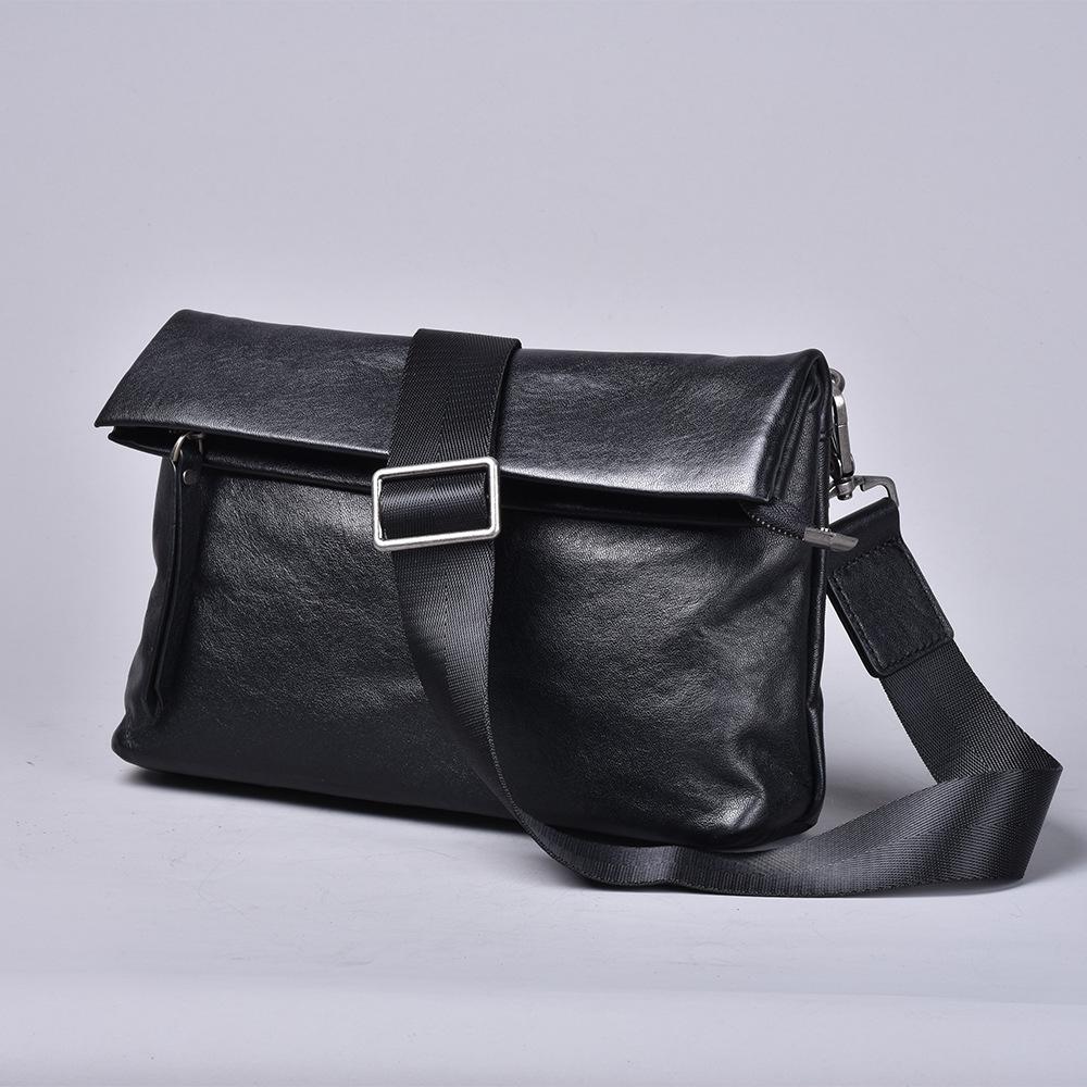 

Fashion Business Commuter Breast Bag Mobile Phone Bag Men S Briefcase High Sense Handbag Small Satchel Leather Shoulder Bag чёрный