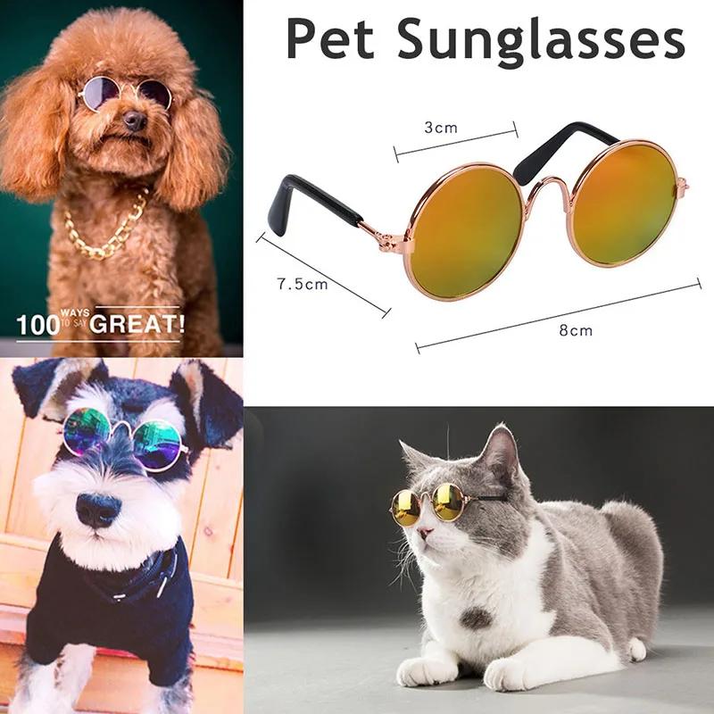 Lovely Pet Cat Glasses Dog Glasses Pet Products Cat Toy Dog Sunglasses Photos Props Pet Accessoires Round Glasses