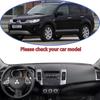 Dashboard Cover Dash Board Mat Carpet Pad for Mitsubishi Outlander 2nd Gen 2007 2008 Sunshade Anti-dirty Rug Auto