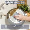 10pcs Magic Dishcloth Silver Wire Cleaning Kitchen Cloth Thickened Microfiber Wash Towel Built-in Sponge Steel Wire Ball Rag
