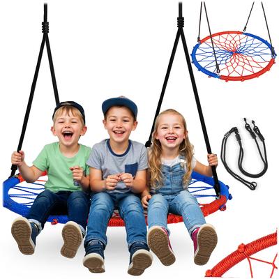 Swing Stork's Nest SWINGO 95 Cm Blue and Red