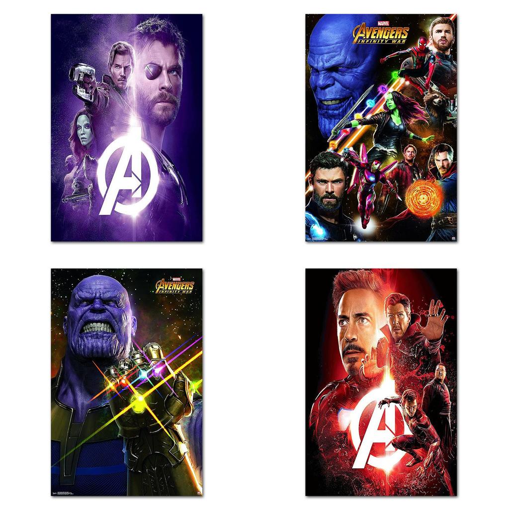 Luxurious Silk Cloth Marvel Hero Poster For Bedroom And Study Decor