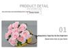 Artificial Dutch Rose Bouquet: 10 Heads for Wedding Hall & Bride's Decoration