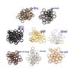 1.2x8mm Colorful Metal Open Jump Rings - Single Loop Connectors for DIY Keychain Ornaments