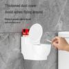 Luxury Wall-Mounted Toilet Ashtray with Lid and Anti-Fly Design for Bathrooms and Living Rooms