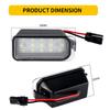 2Pcs LED License Number Plate Light Lamps for Ford Escape Ranger Kuga 1 2 C-MAX Focus 2 3 Ecosport Edge Fiesta 6 7 Mondeo 4 5