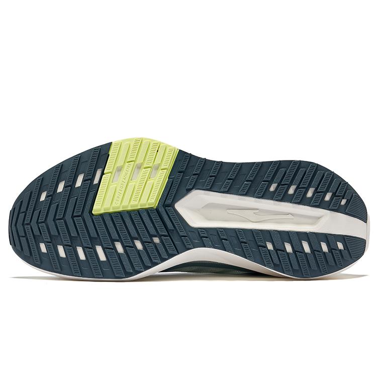 Hongxing Erke Comfortable Versatile Shock Absorbing Low Top City Commuting Running Shoes Men sneaker Light-Gray Sage-Green 51125203338-503