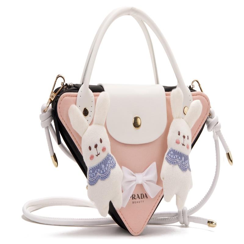 Prada Cosmetic Bag/toiletry Bag [Customized Bag] Sweet Rabbit Pocket, High-end and Refined, Elegant and Cute, Simple and Versatile Sweet Bunny Pocket