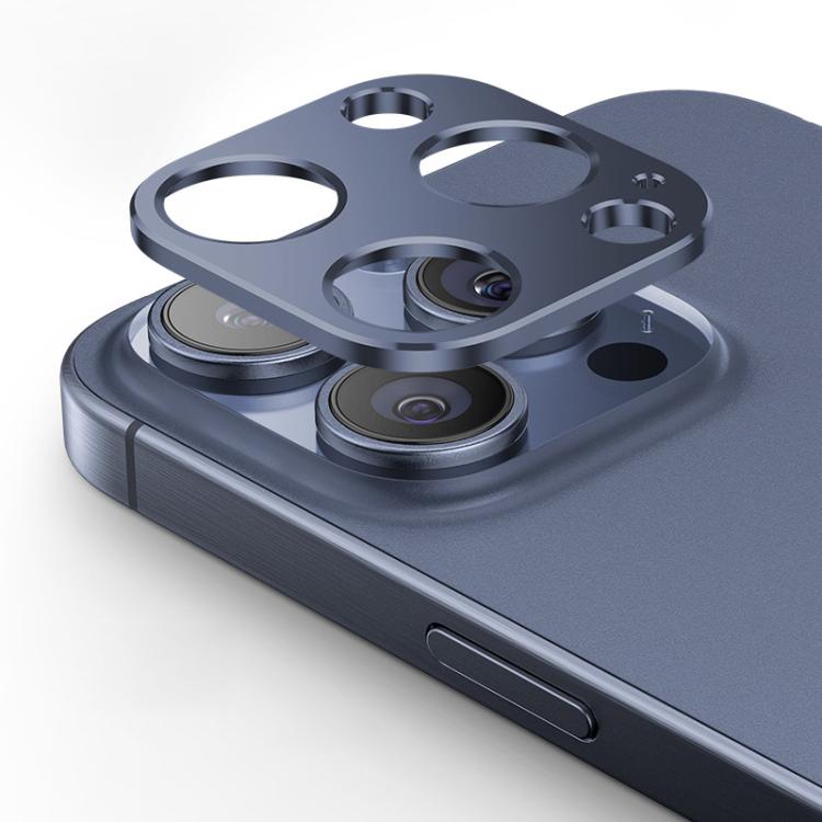 

XDcase Защитное кольцо для объектива камеры из полых титановых сплавов For iPhone 15 Pro / 15 Pro Max синий