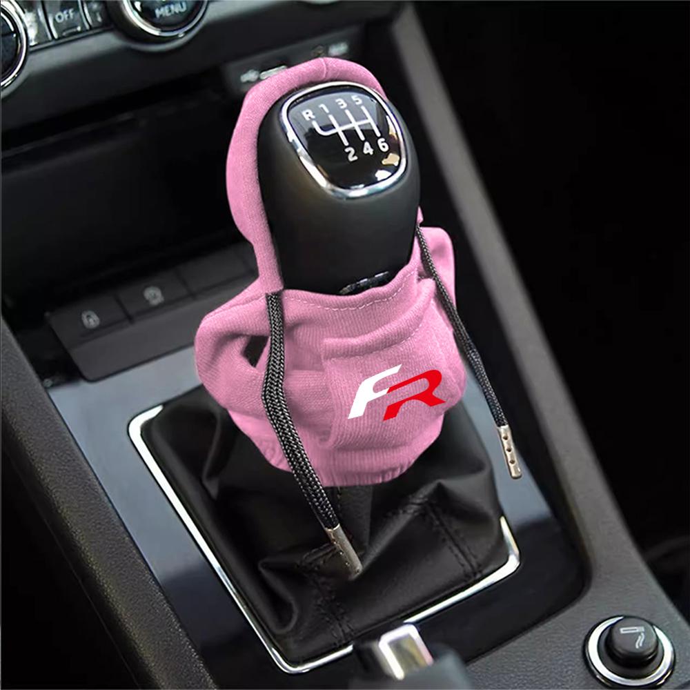 yssh3 Car Hoodie Change Speed Lever Sweatshirt Handle Gear Shift Knob Cover For SEAT Cupra Exeo Ibiza FR Leon mk1 Tarraco Ateca Toledo