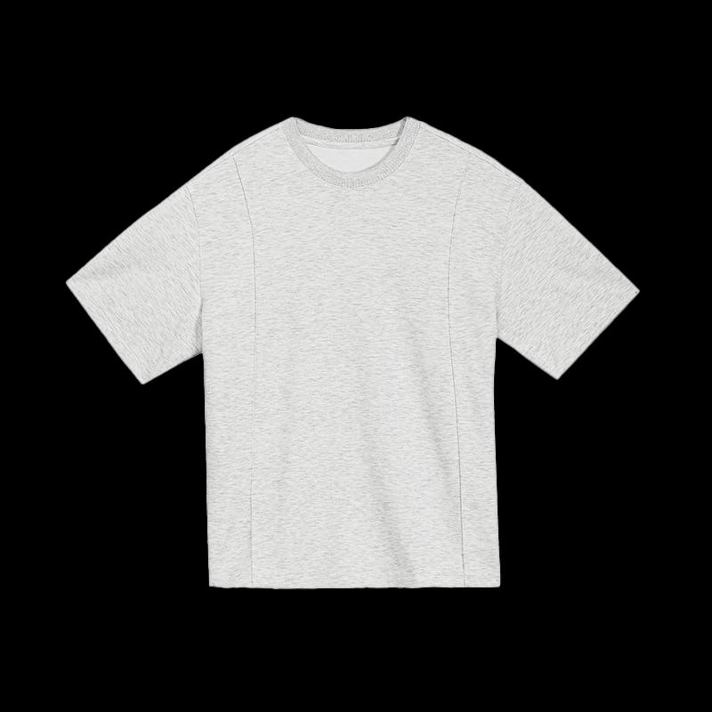 HAUT TON Men's 3D Split Line Short Sleeve T-Shirt