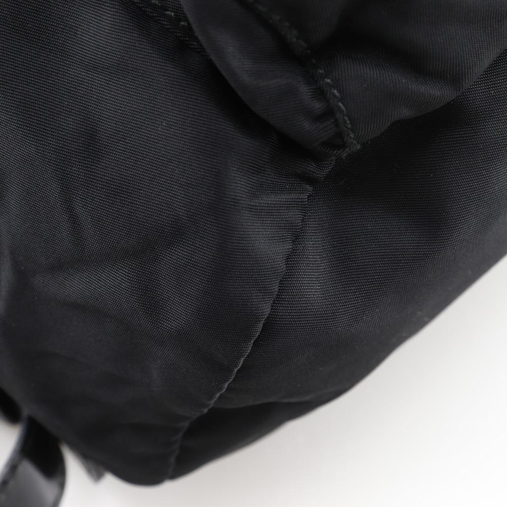 Prada Backpack Daypack Black Nylon Women Used