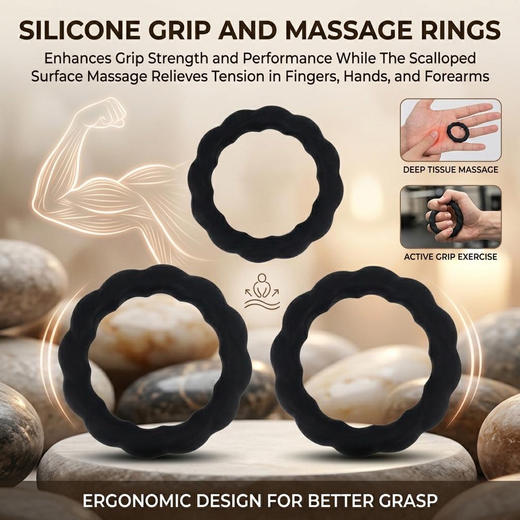 Silicone Delay Ring For Men Medical Grade Material Comfortable Fit Enhance Intimacy