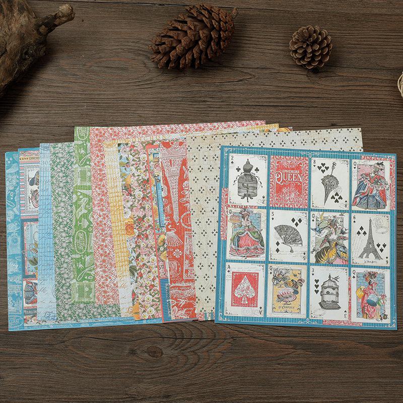 16 einzigartige Journal-Sticker im französischen Stil für dekorative Collagen