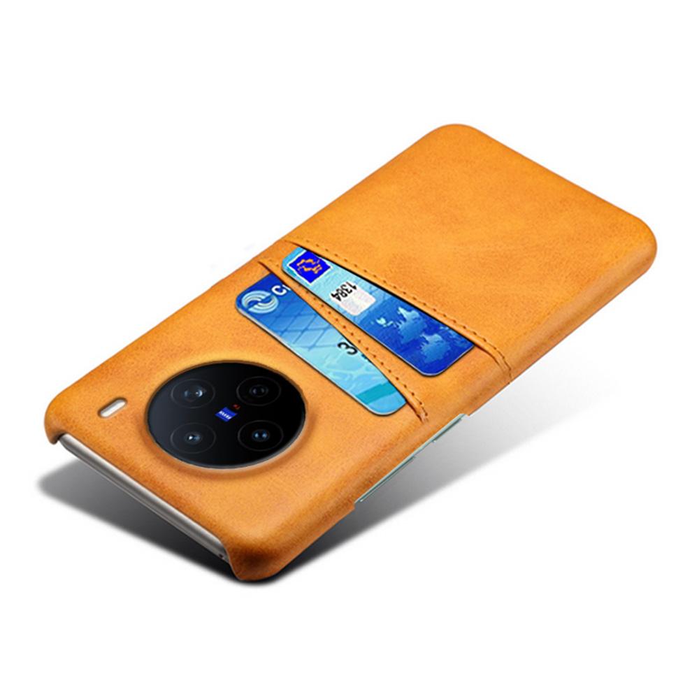 For vivo X200s 5G Case Dual Card Slots PU Leather + Hard PC Phone Cover