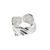 S925 Sterling Classy Silver Irregular Design Ring Ideal For Fashion Forward Women