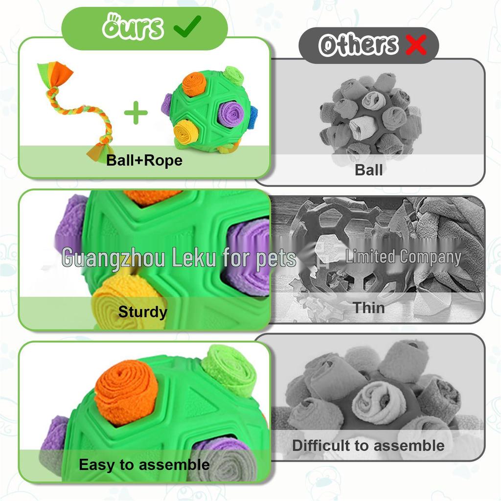 New Cross-Border Pet Toy: Puzzle Training Snuffle Ball for Dogs