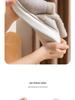 Winter Couple Full Wrap Cotton Slippers - Indoor, Warm, Non-slip, Plush, Thick Sole, Heel