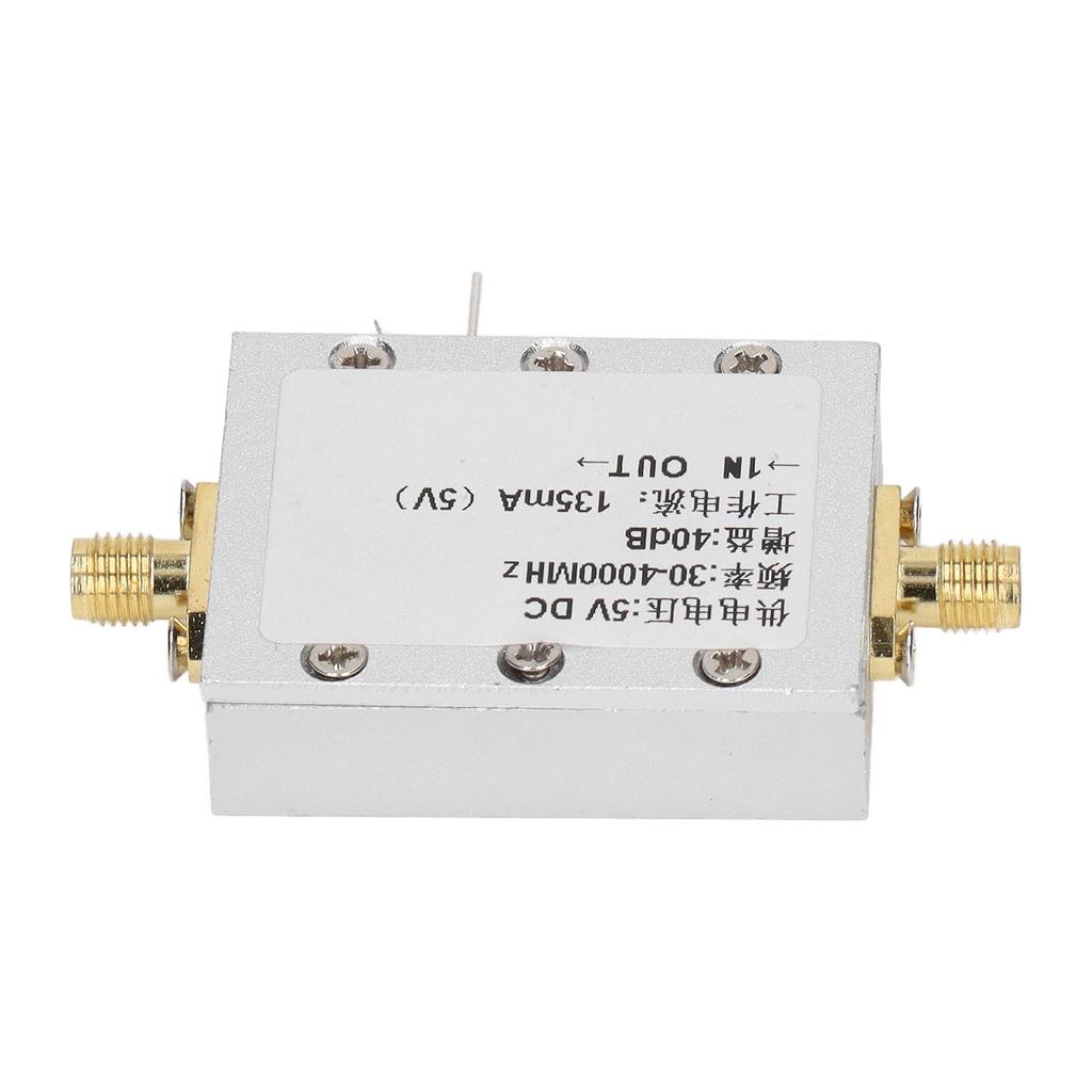Moduł wzmacniacza RF 30–4000 MHz 40 dB Stop aluminium Wzmacniacz RF o niskim poziomie szumów do odbiornika zdalnego sterowania DC 5V