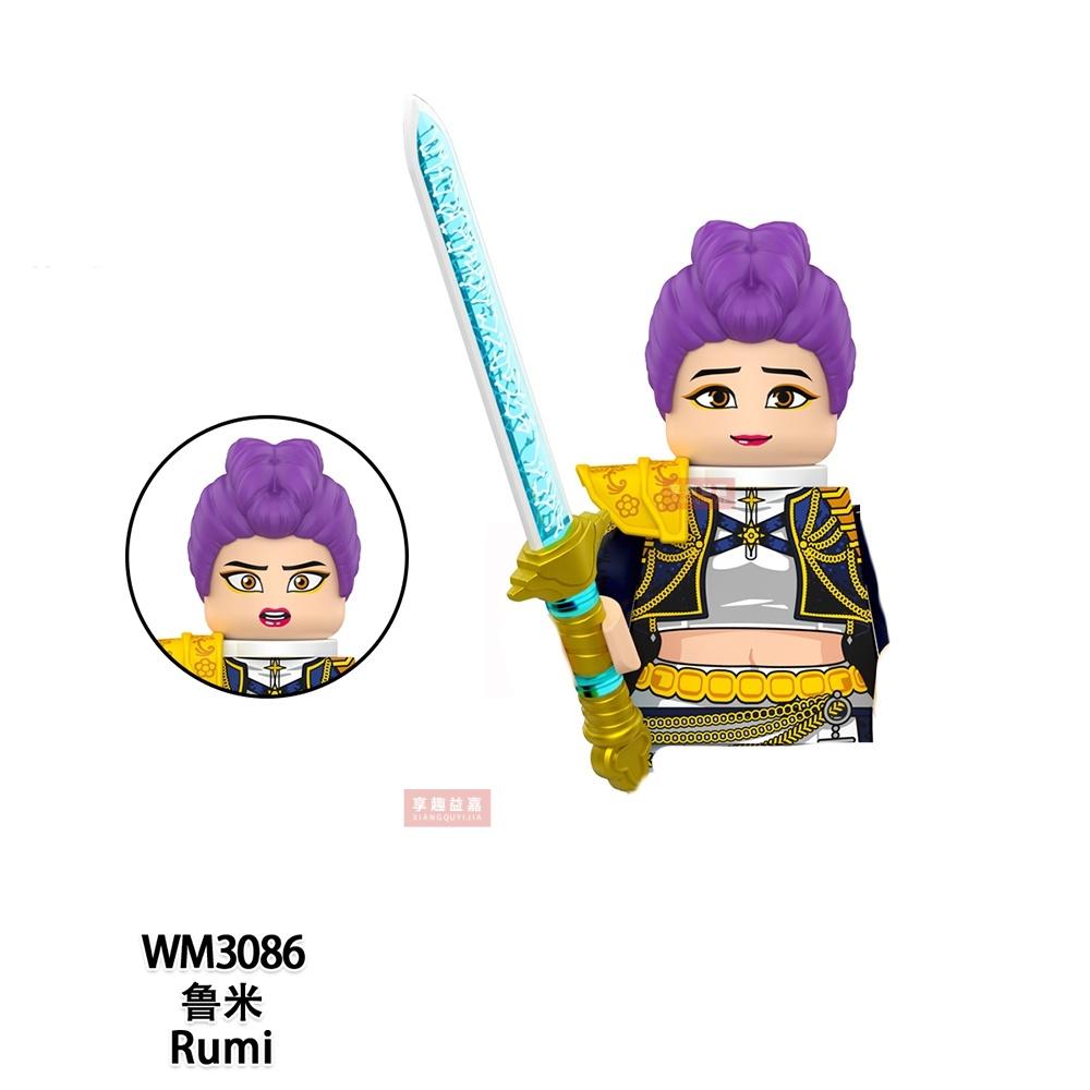 New Kpop Demon Hunters Mini Action Figure Building Blocks Toy Peripherals Desk Decoration Collection Figures Model Toy For Kid