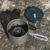 Portable Compacts Backpacking Cookware Windproof Outdoor Cooking Pot with Folding Handle For Outdoor Cooking Efficiency