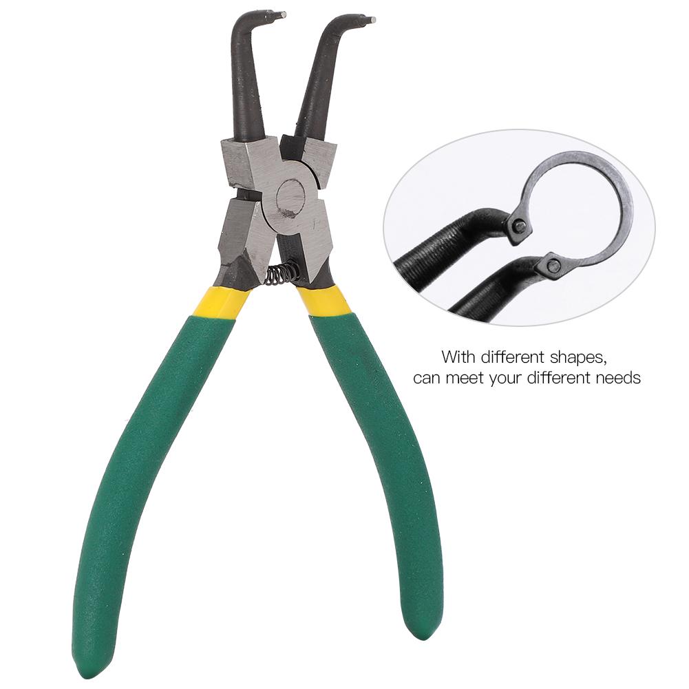 4Pcs Circlip Pliers Set Snap Ring Plier Mini Internal External Straight Bent 6inch